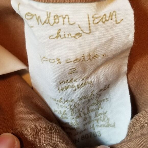 VS London Jeans Chino Brown Cargo Shorts Size 2 MC - Picture 3 of 6